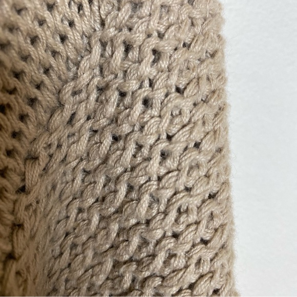 Shenanigans vintage sweater Large Appliquéd Flowers Beige Taupe Pink Blue Green - Picture 5 of 10